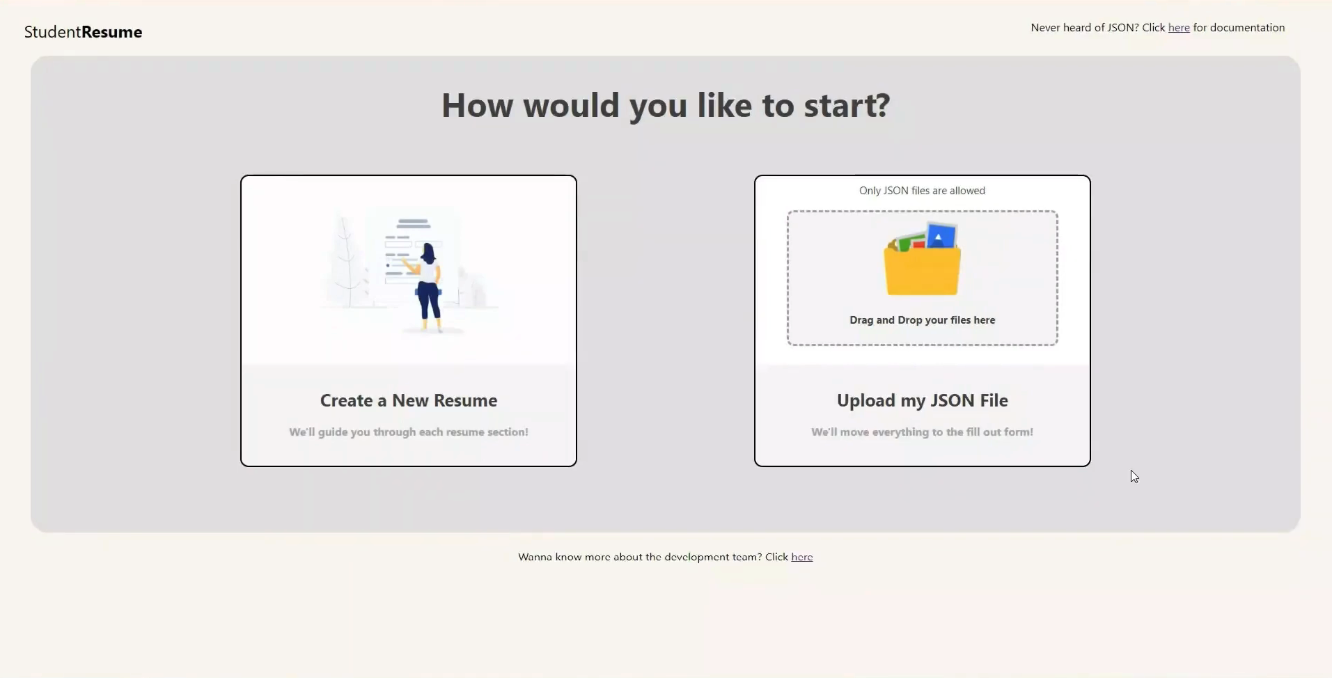 Student Resume Generator preview